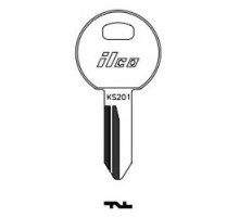 KABA ILCO CORP  1622 NP A04  AL00000502              Cylinder Lock Key Blank, Brass, Nickel Plated, 4 Price Group, For Trimark