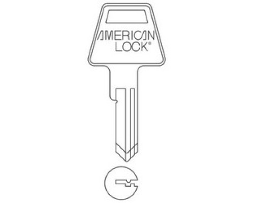AMERICAN LOCK COMPANY  AK5BOX APKGPTKB1               Padlock Cylinder Key Blank, Standard, 5-Pin, Brass, For Pin Tumbler Cylinder