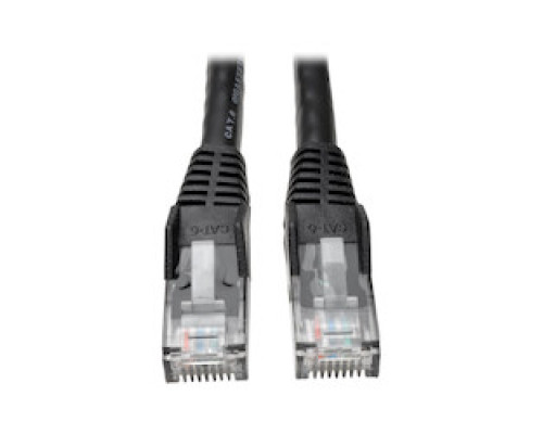 TRIPP LITE N201-015-BK        Cat6 Gigabit Snagless Molded Patch Cable RJ45 M/M - Black, 15-ft.