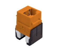 ON-Q/LEGRAND  WP346AOR  WP346A-OR              Keystone Insert, Quick-Connect, Cat 6A, RJ45, 8P8C, 24 to 22 AWG Wire, 0.665
