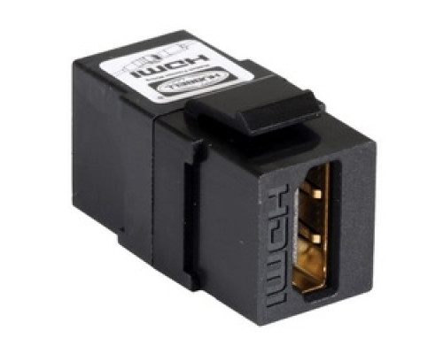 HUBBELL PREMISE WIRING  SFHC14BK               HDMI Keystone Coupler 1.4, Female-to-Female Type A, Black