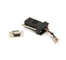 BLACK BOX NETWORK SERVICES  FA4509F-BK               DB9 Female to RJ45F Modular Adapter Kit with Thumbscrews Black