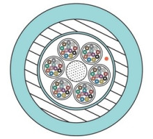 SIEMON COMPANY  9BC8P024L-E205A               Cable, 24 Fiber, XGLO, Single-mode, OS1/OS2, 8.3/125, Indoor, Tight Buffered, Interlock Armored, OFCP, Yellow, Per Foot