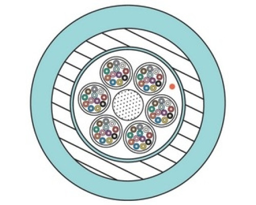 SIEMON COMPANY  9BC8P024L-E205A               Cable, 24 Fiber, XGLO, Single-mode, OS1/OS2, 8.3/125, Indoor, Tight Buffered, Interlock Armored, OFCP, Yellow, Per Foot