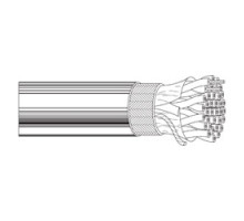 BELDEN  9813 0601000               Multi-Conductor - Low Capacitance Computer Cable for EIA RS-232/422 13-Pair 28 AWG PP SH PVC Chrome