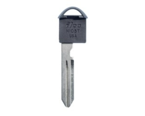 KABA ILCO CORP  NI05T NS  IAX00003722              Vehicle Key Blank, Natural Nickel Silver, With Transponder, For Nissan