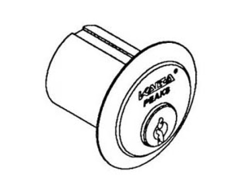KABA ILCO CORP  3402-26D-1010-S               Rim Lock Cylinder, Peaks Classic, Standard, 140 6-Pin, Uncombinated, S Keyway, Satin Chrome