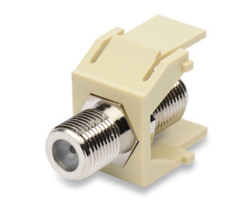 BELDEN  AX102907               Keyconnect Video F, Coaxial, Surface, 21.590mm H, 17.52mm W, 29.97mm D, 0.015kg, Elec. White Finish