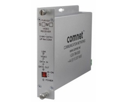 COMNET COMMUNICATION NETWORKS  FVT1031M1               Digitally Encoded Video Transmitter/ Data Transceiver, MM, 1 Fiber