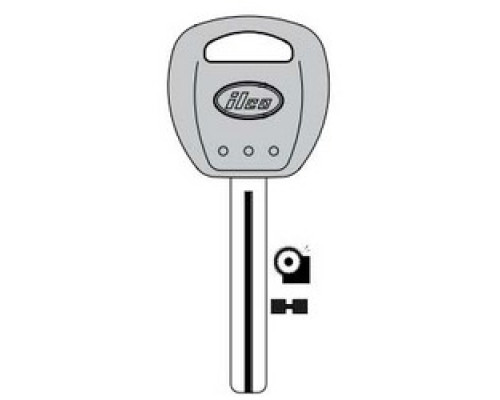 KABA ILCO CORP  KK10-P NS A79               Vehicle Key Blank, Natural Nickel Silver, 19 Price Group, For Kia/Hyundai