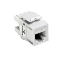 LEVITON  61110-RW6               eXtreme 6+ QuickPort Connector, Category 6, White