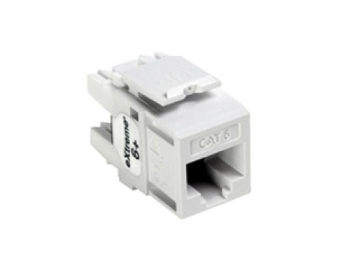 LEVITON  61110-RW6               eXtreme 6+ QuickPort Connector, Category 6, White