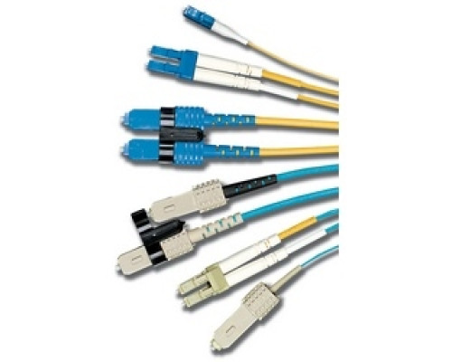 SIEMON COMPANY  FJ2-SCSC5L-02AQ               Fiber, Jumper, Duplex, XGLO, Multimode, SC, SC, OM3, 50/125, Aqua, OFNR, 2 Meter