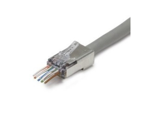 PLATINUM TOOLS INC  105027               ezEX44 Shielded RJ45 Internal Ground Connectors, 100/Bag.