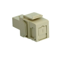 LEVITON  41085-MIC               QuickPort Simplex SC Adapter, Ivory, MM, phosphor bronze sleeve, female front/back