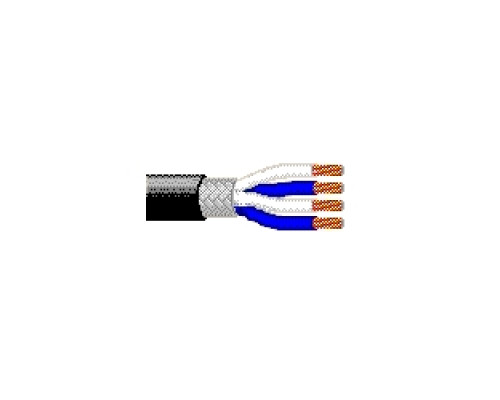 BELDEN BAV  1192A B591000               Multi-Conductor - Four-Conductor Star Quad, Low-Impedance Cable 4-pair 24 AWG PE SH PVC MTT Black, Matte