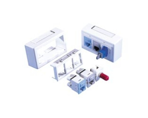 ORTRONICS  40300577-00               TracJack Furniture Plate Herman Miller, Beltline, six-port, Black