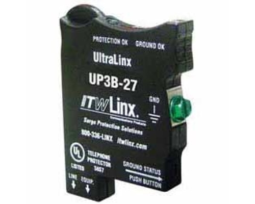 ITW LINX  UP3B-27               66 block protector, 27v clamping, 350mA fuse, indicator lights