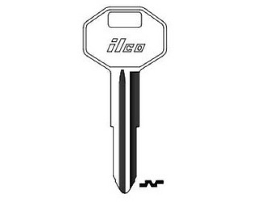 KABA ILCO CORP  MIT1-NP NP A36  IAE00002312              Vehicle Key Blank, Brass, Nickel Plated, 36 Price Group, For Chrysler, Mitsubishi