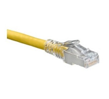 LEVITON  6AS10-5Y               Cat 6A SlimLine Boot Patch Cord, 5 ft, Yellow