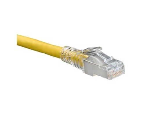 LEVITON  6AS10-5Y               Cat 6A SlimLine Boot Patch Cord, 5 ft, Yellow