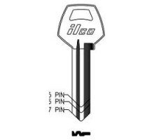 KABA ILCO CORP  CO88-BR BR A34  IAE00001280              Cylinder Lock Key Blank, Natural Brass, 34 Price Group, For Corbin/Russwin