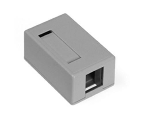 LEVITON  41089-1GP               QuickPort Surface Mount Housing, 1-Port, Grey