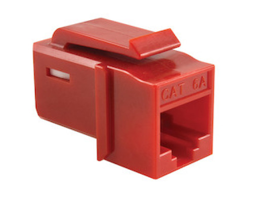 HELLERMANNTYTON  GSTJC6U-RD               GST Category 6 UTP Modular Keystone Jack, Plenum Rated, Red, 1/bag