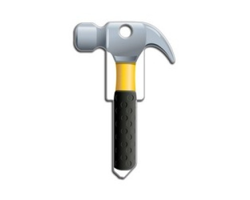 LUCKY LINE PRODUCTS INC  B122S               House Key, Schlage, Hammer, Brass, Enamel Coating, 1 each per Card