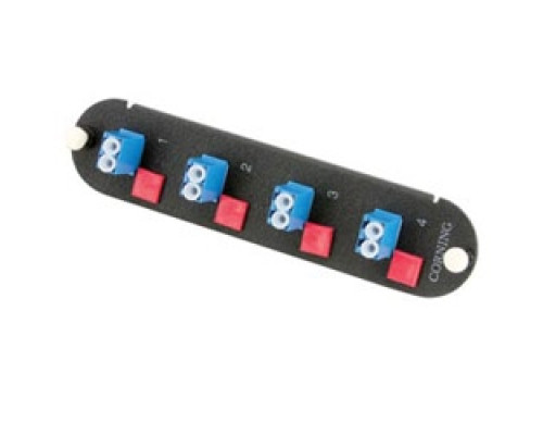 CORNING CCH-CP08-A9        Closet Connector Housing CCH Panel, LC adapters, Duplex, UPC, 8 fiber, Single-mode OS2