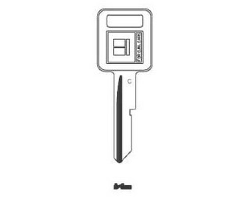 KABA ILCO CORP  GM-C NP A01               Key Blank, Look-Alike, Primary, C, Brass, Nickel Plated, 1 Price Group, For General Motors