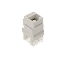 ON-Q/LEGRAND  WP3450WH50               Keystone Insert, Cat 5E, RJ45, 1-Port, 4-Pair, 24 to 22 AWG Wire, T568A/B Wiring, 1.28