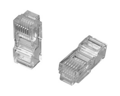 COMMSCOPE SYSTIMAX SOLUTIONS  6-555177-3  MP-66U-LR-1              Modular Plug, RJ11, Unshielded, Long Body, Cat 3, 6-Position/6-Contact, 26 to 24 AWG Solid/Stranded, 0.195