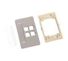 COMMSCOPE ENTERPRISE SOLUTIONS  700191596  M4CA-270              M4CA Type Adjustable Furniture Faceplate, Gray