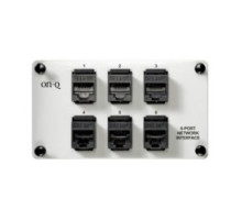 ON-Q/LEGRAND  AC1000               Network Interface Module, 6-Port, RJ45 Connector, 6.5