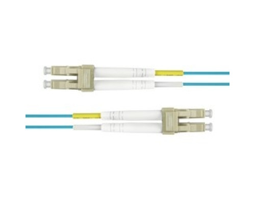 COMPULINK  LCCLCCPOM4D10  P2J54-2-5B5BT-10M              OM4 Fiber Optic Jumper Cable, 2 Fibers, LC - LC Duplex, OFNR, Aqua, 10 Meter