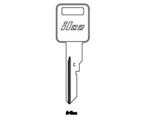 KABA ILCO CORP  B63 NP A03  AL01143012              Vehicle Key Blank, Brass, Nickel Plated, 3 Price Group, For General Motors