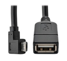 TRIPP LITE U052-06N-RA        Micro USB to USB OTG Host Adapter Cable, Right-Angle 5-Pin USB Micro-B to USB-A M/F , 6 in.