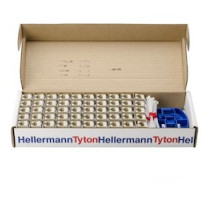 HELLERMANNTYTON  RJ45FC5EB-FW               Category 5e Modular Keystone Jack Bulk Pack, Plenum Rated, Office White, 50/box