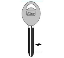 KABA ILCO CORP  B80-P NP A10  AJ01503002              Vehicle Key Blank, Plastic Head, Brass, Nickel Plated, 10 Price Group, For Geo