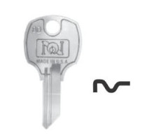 NATIONAL CABINET LOCK  D8786               Lock Key Blank, Pass Key, B, 5-Disc Tumbler, Brass