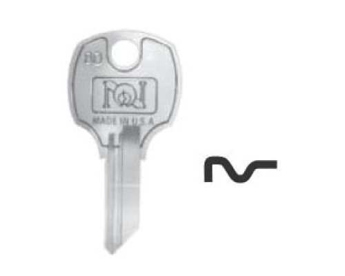 NATIONAL CABINET LOCK  D8786               Lock Key Blank, Pass Key, B, 5-Disc Tumbler, Brass