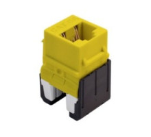 ON-Q/LEGRAND  WP346AYE  WP346A-YE              Keystone Insert, Quick-Connect, Cat 6A, RJ45, 8P8C, 24 to 22 AWG Wire, 0.665