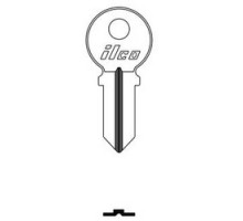 KABA ILCO CORP  1041C NP A02  AL2812500B              Cylinder Lock Key Blank, Double-Sided, Brass, Nickel Plated, 2 Price Group, For American Lock