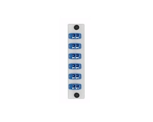 LEVITON  APLW6-LDS               LightSpace Plate, 6 Pack, LC Single-mode White