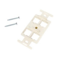 COMMSCOPE ENTERPRISE SOLUTIONS  106622285  M106FR4-262              M106 Flush Mounted Modular Mounting Frame, Four Port White