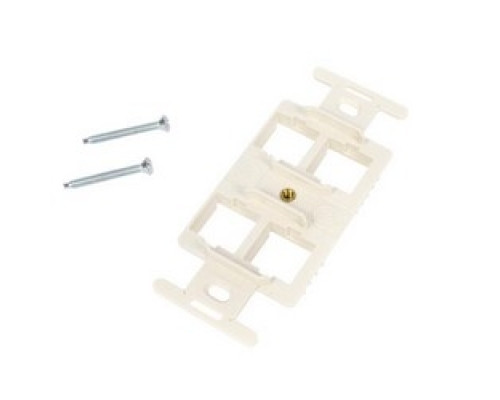 COMMSCOPE ENTERPRISE SOLUTIONS  106622285  M106FR4-262              M106 Flush Mounted Modular Mounting Frame, Four Port White