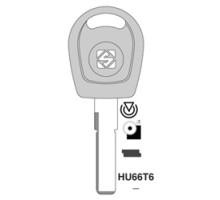 KABA ILCO CORP  HU66T6 NS  IAX00000960              Vehicle Key Blank, Natural Brass, For Volkswagen