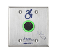 ALARM CONTROLS  NTB-2A               The Alarm Controls NTB Series is a battery powered No Touch Request to Exit Station that uses infrared sensors to reliably allow safe egress or to activate a device, with a simple hand presentation.
