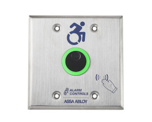 ALARM CONTROLS  NTB-2A               The Alarm Controls NTB Series is a battery powered No Touch Request to Exit Station that uses infrared sensors to reliably allow safe egress or to activate a device, with a simple hand presentation.